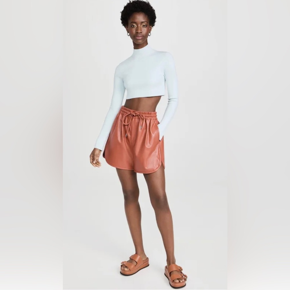 A.L.C. Ryder Shorts Faux Leather Sz. Large